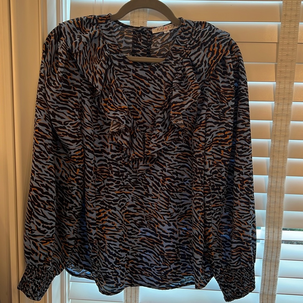 Joy Joy brand animal print blouse